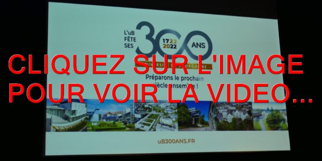 2022 / 01 VIDEO ET 91 PHOTOS / LA CEREMONIE DE LANCEMENT DES 300 ANS DE L'UNIVERSITE DE BOURGOGNE...