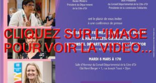 2022 / 01 VIDÉO ET 50 PHOTOS / JOURNÉE INTERNATIONALE DES DROITS DES FEMMES AU CONSEIL DÉPARTEMENTAL DE LA COTE-D'OR...