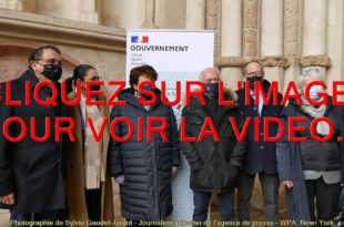 2022 / 01 VIDÉO ET 65 PHOTOS / ROSELYNE BACHELOT MINISTRE DE LA CULTURE EN VISITE A LA CATHEDRALE SAINTE-BENIGNE DE DIJON POUR LA MISE EN OEUVRE DU PLAN FRANCE RELANCE...