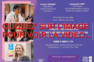 2022 / 01 VIDÉO ET 50 PHOTOS / JOURNÉE INTERNATIONALE DES DROITS DES FEMMES AU CONSEIL DÉPARTEMENTAL DE LA COTE-D'OR...