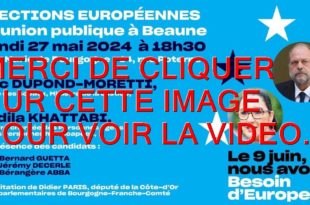 2024 / 01 VIDÉO ET 51 PHOTOS / REUNION POUR LES ÉLECTIONS EUROPÉENNES A BEAUNE AVEC FADILA KHATTABI, Ministre déléguée auprès de la ministre du Travail, de la Santé et des Solidarités, chargée des Personnes âgées et des Personnes handicapées et ERIC DUPONT-MORETTI, garde des Sceaux, ministre de la Justice...