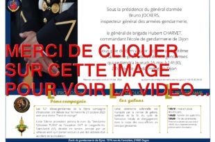 2024 / 01 VIDÉO ET 202 PHOTOS / BAPTÊME DE LA 53EME PROMOTION D’ÉLÈVES-GENDARMES A DIJON...