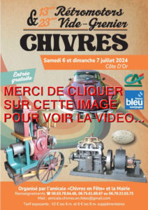 2024 / 01 VIDÉO ET 304 PHOTOS / 13EME RETROMOTORS ET 23EME VIDE-GRENIER A CHIVRES…