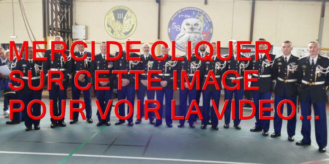 2025 / 01 VIDÉO ET 213 PHOTOS / CEREMONIE DE BAPTÊME DE LA 61EME PROMOTION ROGER SEGUIN D’ELEVES-GENDARMES A L’ÉCOLE DE GENDARMERIE DE DIJON…