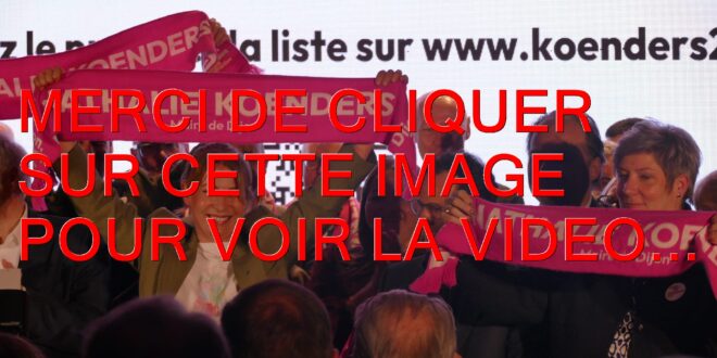 2026 / 01 VIDÉO ET 75 PHOTOS / Retour en images sur la réunion du 12 mars 2026 de Nathalie KOENDERS pour les élections municipales du 15 et 22 mars 2026…