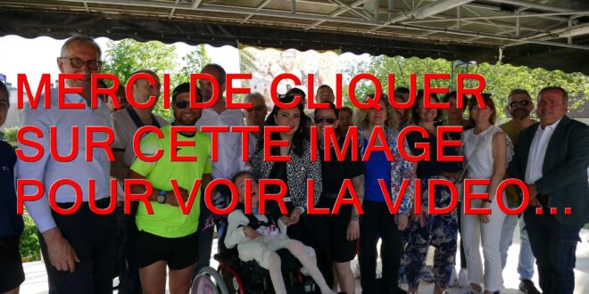 2026 / 01 vidéo et 220 photos / Frédéric GOULIER, maire de la ville de Saint-Apollinaire, ses adjoints et le conseil municipal accueillent l&rsquo;arrivée du défi sportif et solidaire de Mickaël Habib, 600 kilomètres…